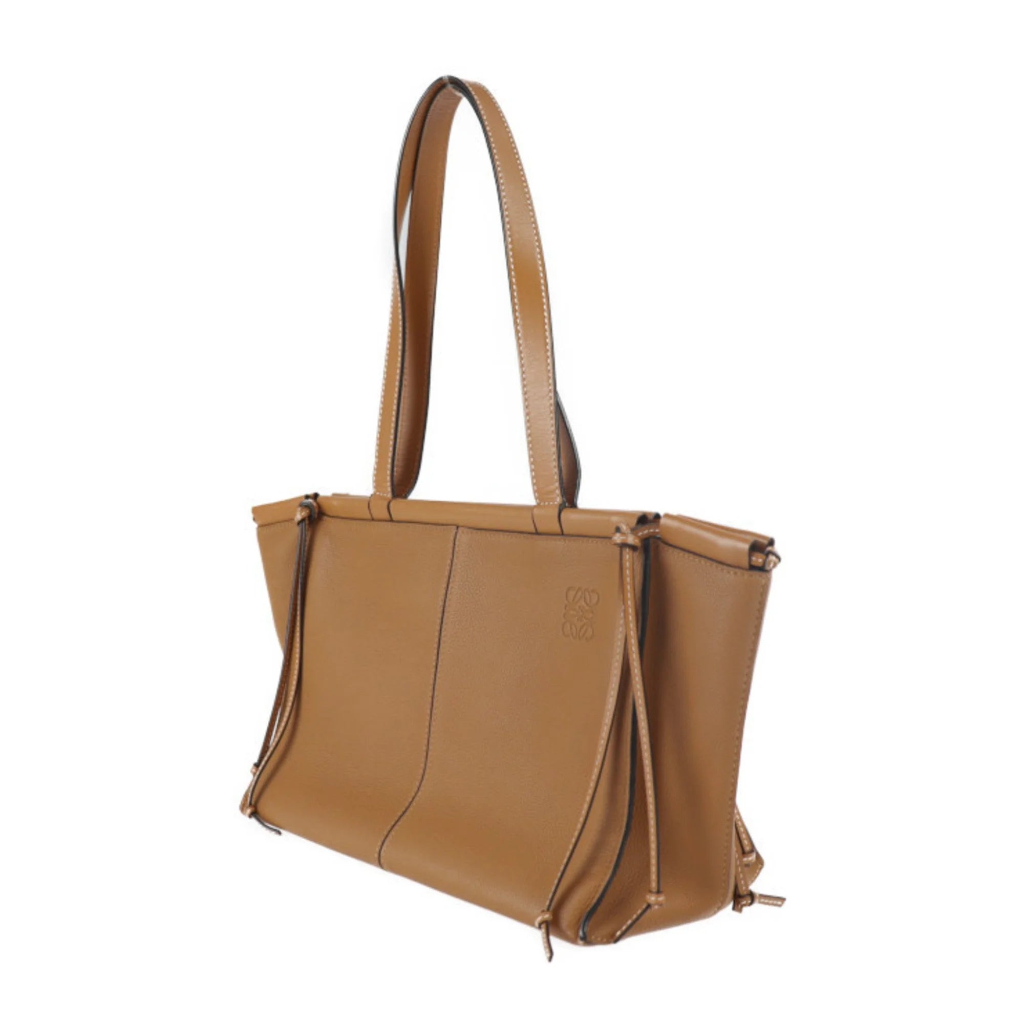 Camel Brown Calf Leather Shoulder Bag K575