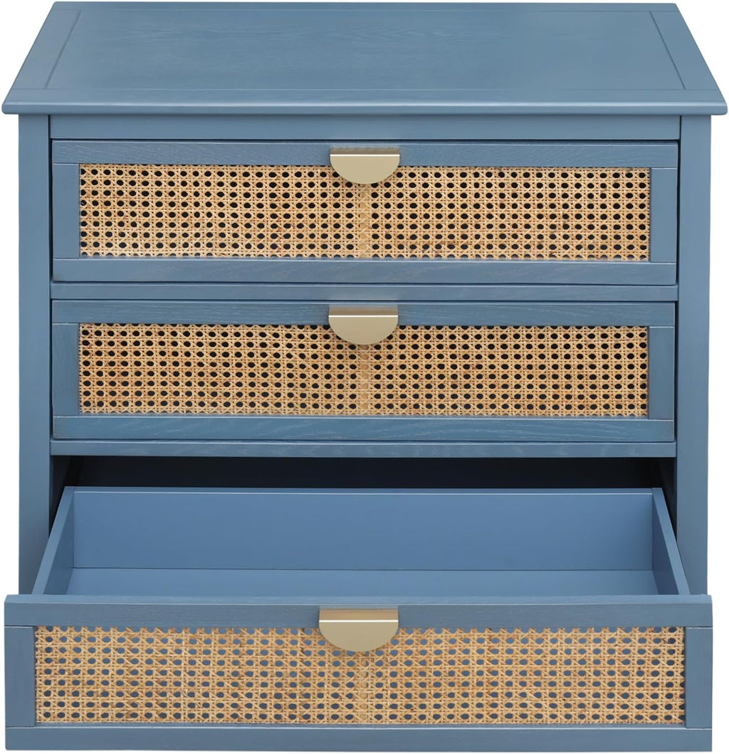 Natural Rattan 3 Drawer Cabinet N60755