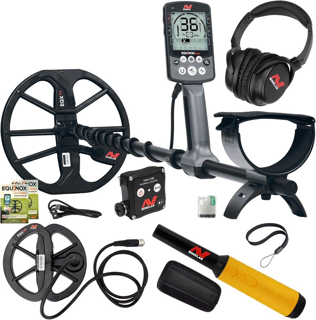 Metal Detector with 6" Coil and Pinpointer E833