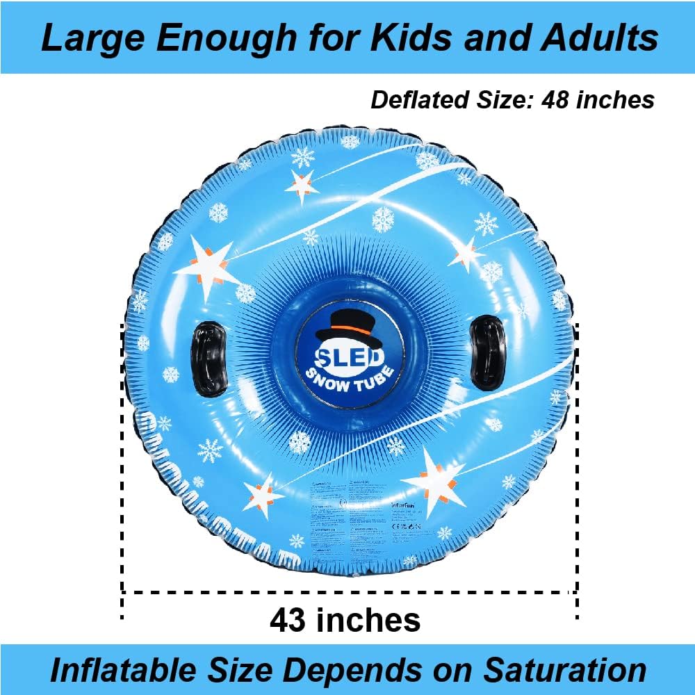 48-inch Inflatable Snow Tube with Handles C7213