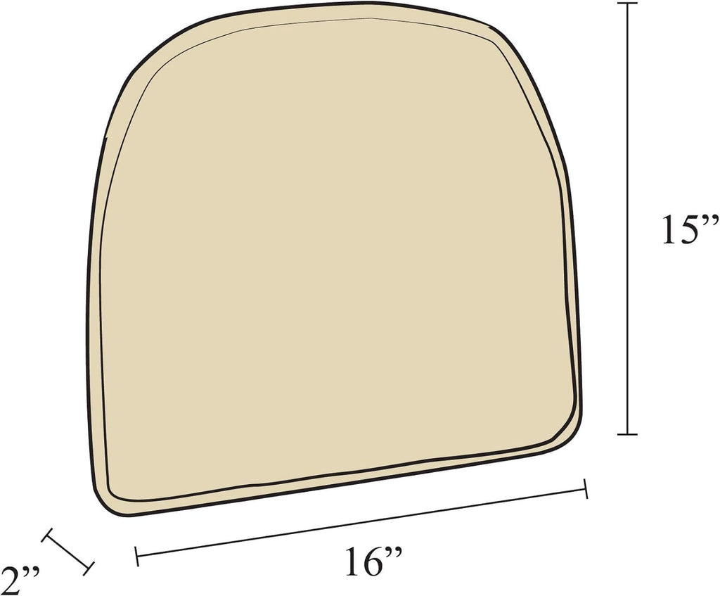 Non Slip Chair Cushions, 6 Count, Taupe S8847