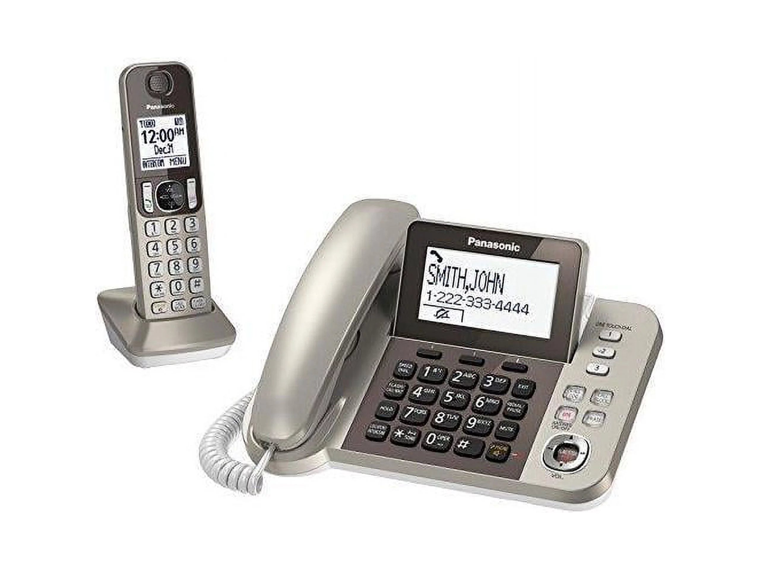 Silver Black Cordless Phone with Speakerphone P69621