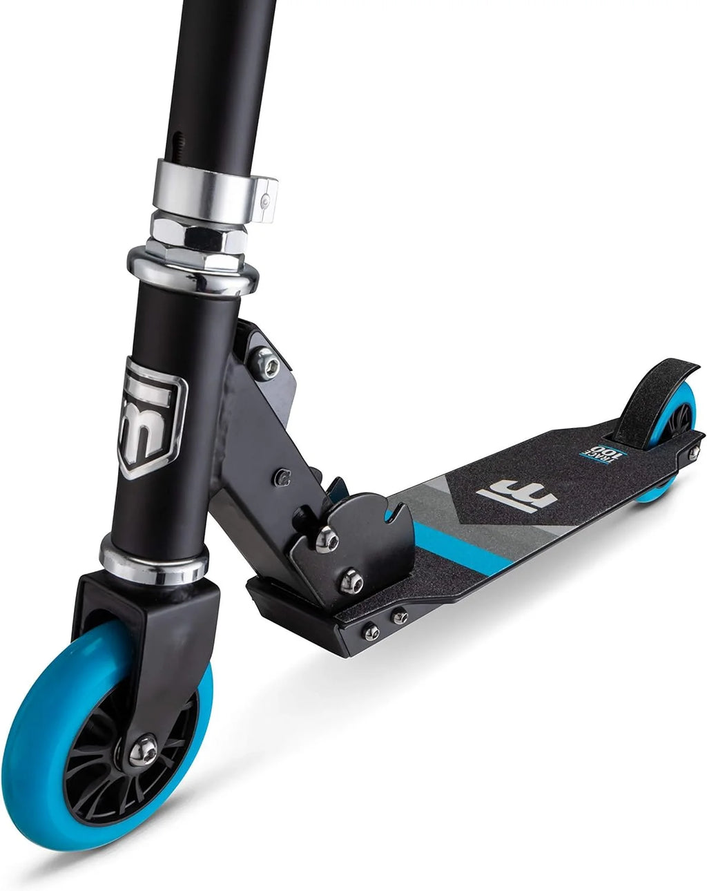 Black/Blue Youth Folding Kick Scooter K618