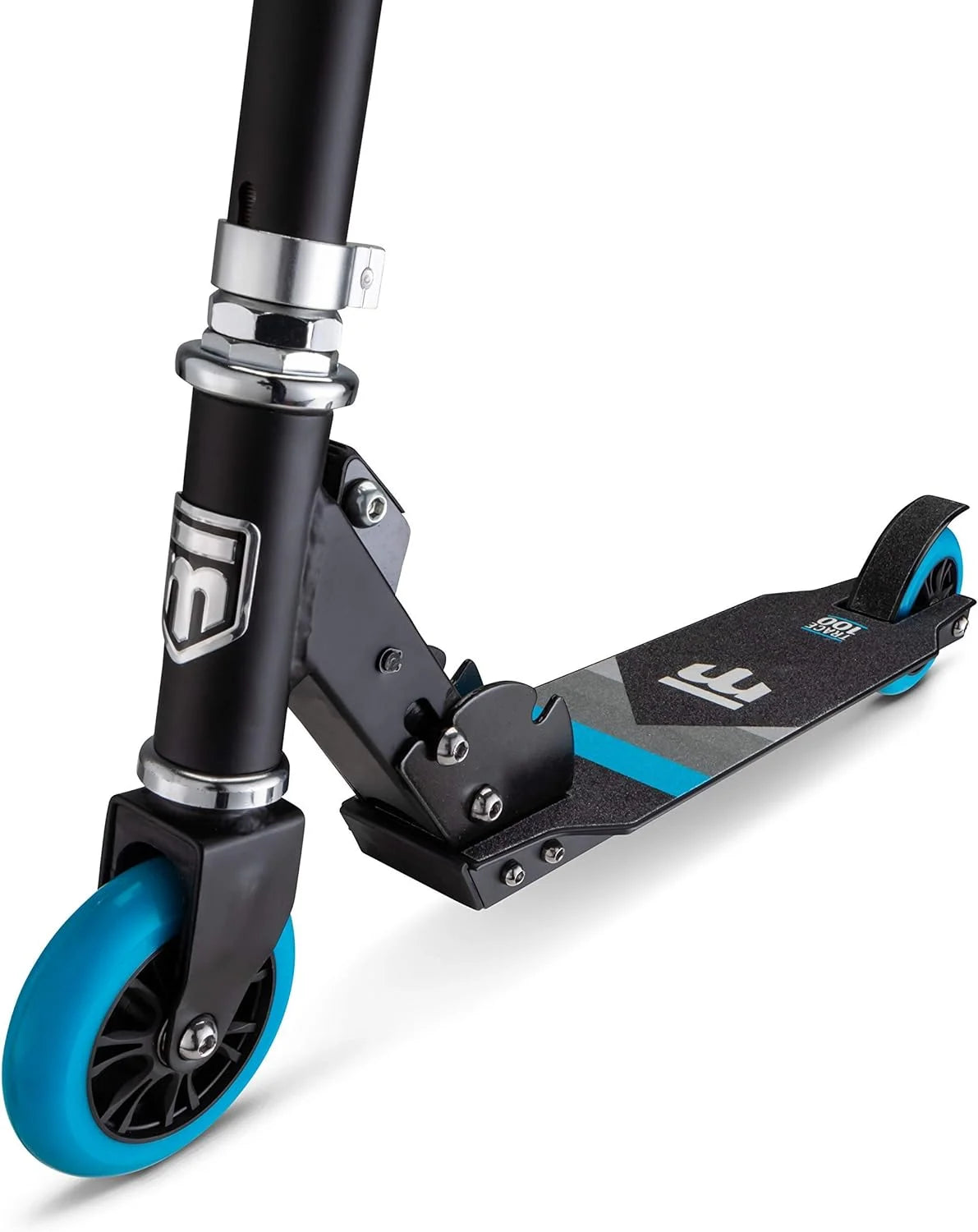 Black/Blue Youth Folding Kick Scooter K618
