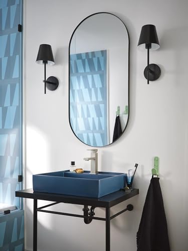 Matte Black One-Handle Single Hole Bathroom Sink Faucet Q83436