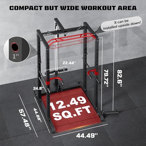 Power Cage with LAT Pulldown and Adjustable Pulley System R182442