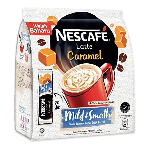 Caramel Coffee Latte Instant Coffee Packets (20 Sticks) N17168