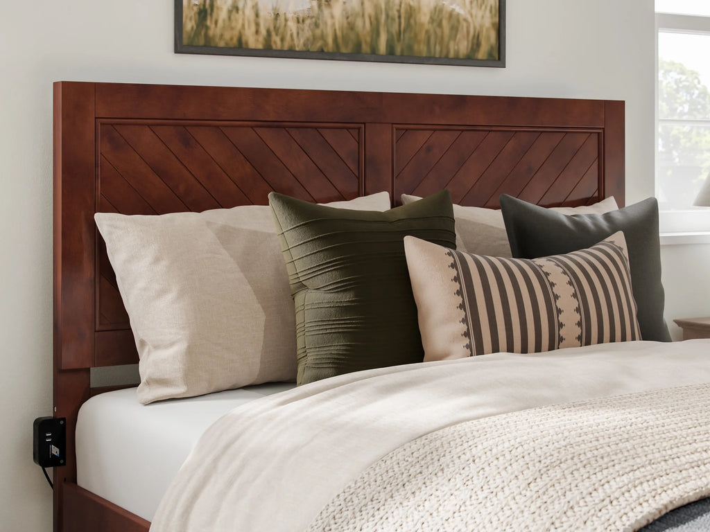 Queen Solid Wood Platform Bed with Storage Drawers P1237