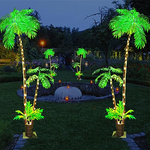 Lighted 6Ft Artificial Palm Tree Y66130