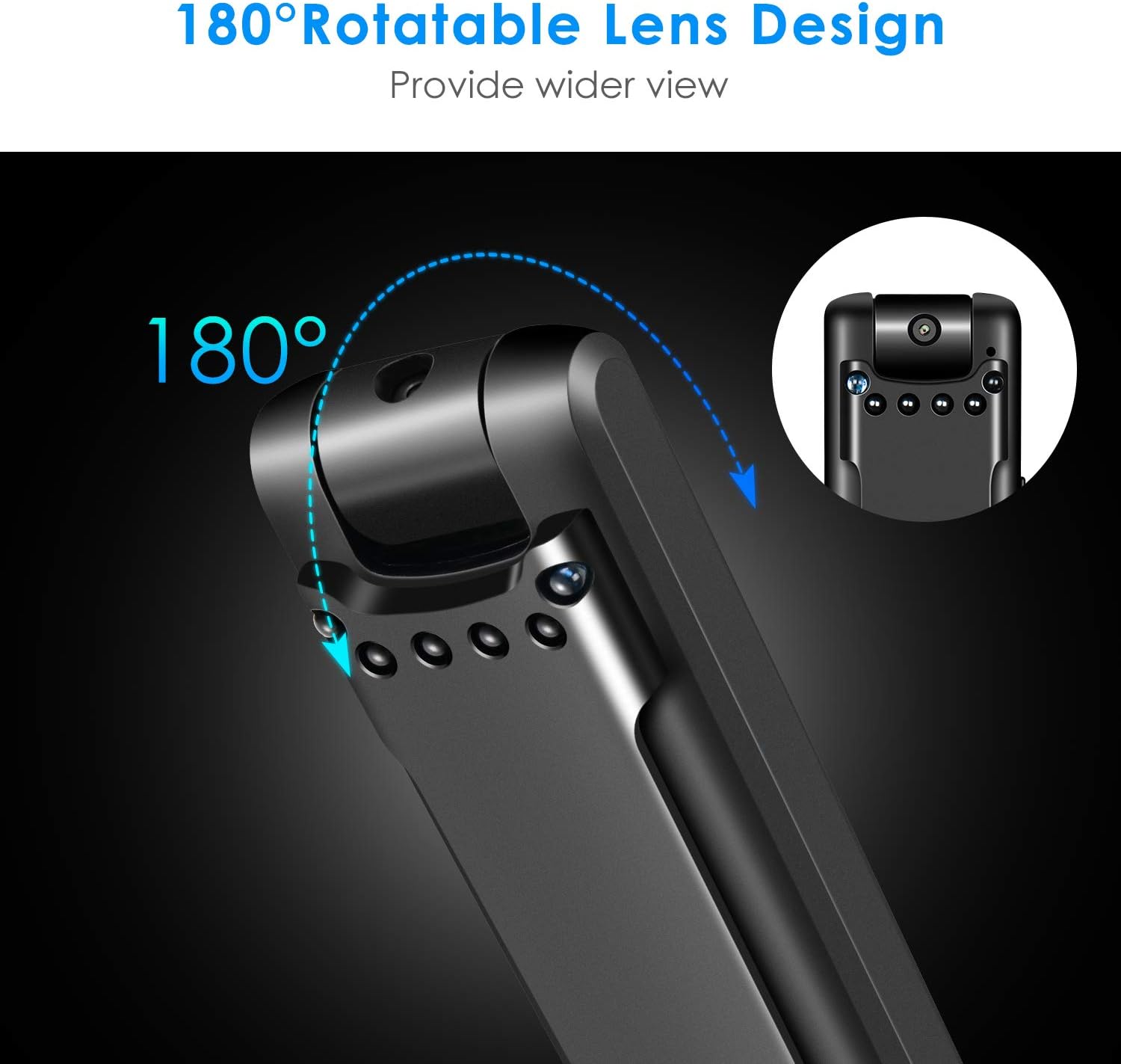 Ultra HD 1080P Body Worn Camera with Night Vision W88843