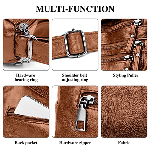Soft PU Leather Crossbody Bag with Adjustable Strap K198366