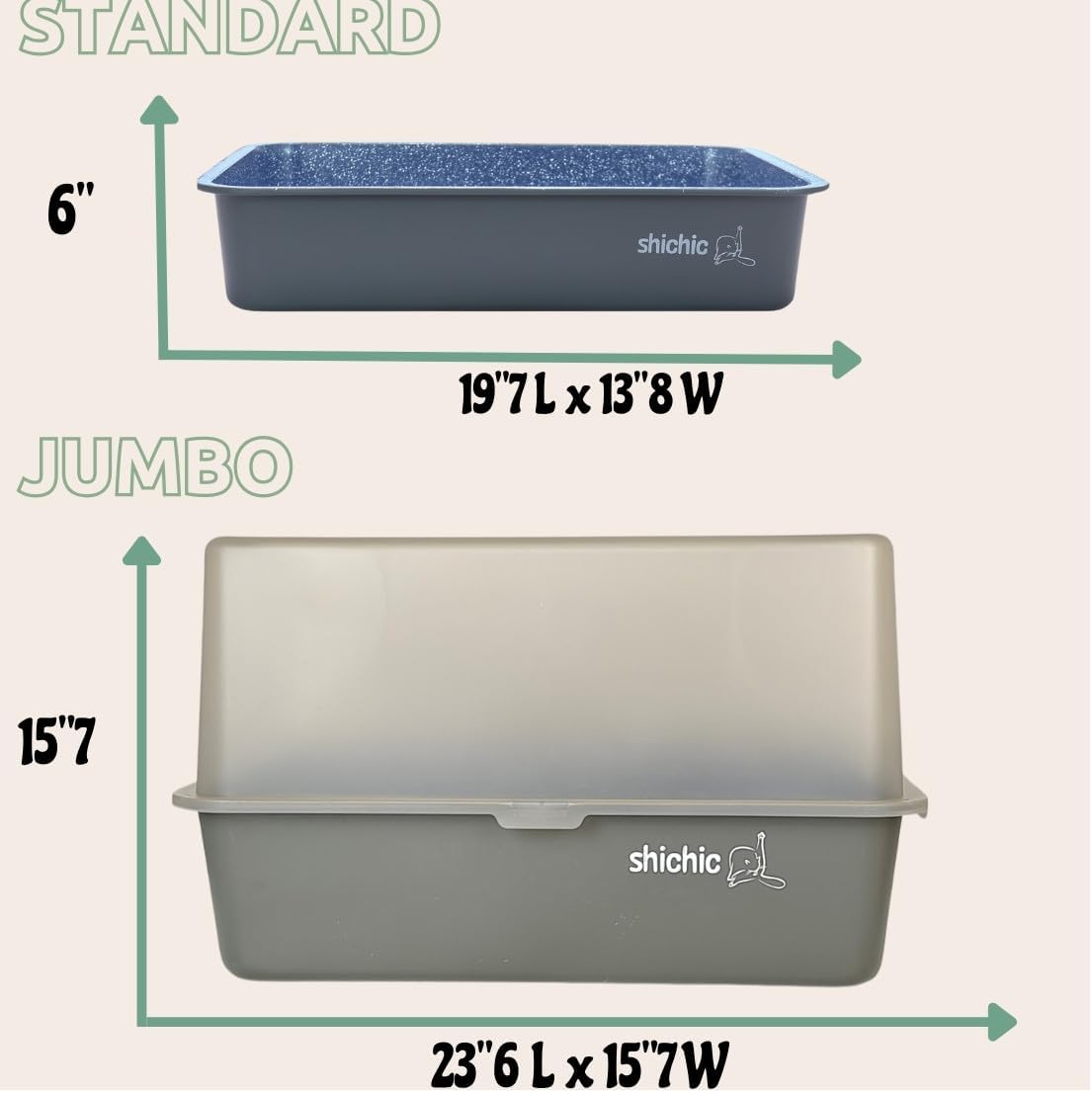 Stainless Steel Extra Large Litter Box with Lid R974