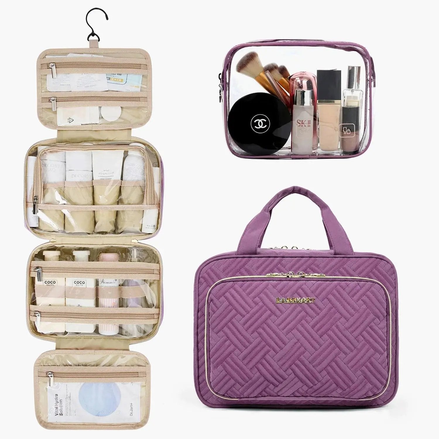 Medium Hanging Travel Makeup Organizer