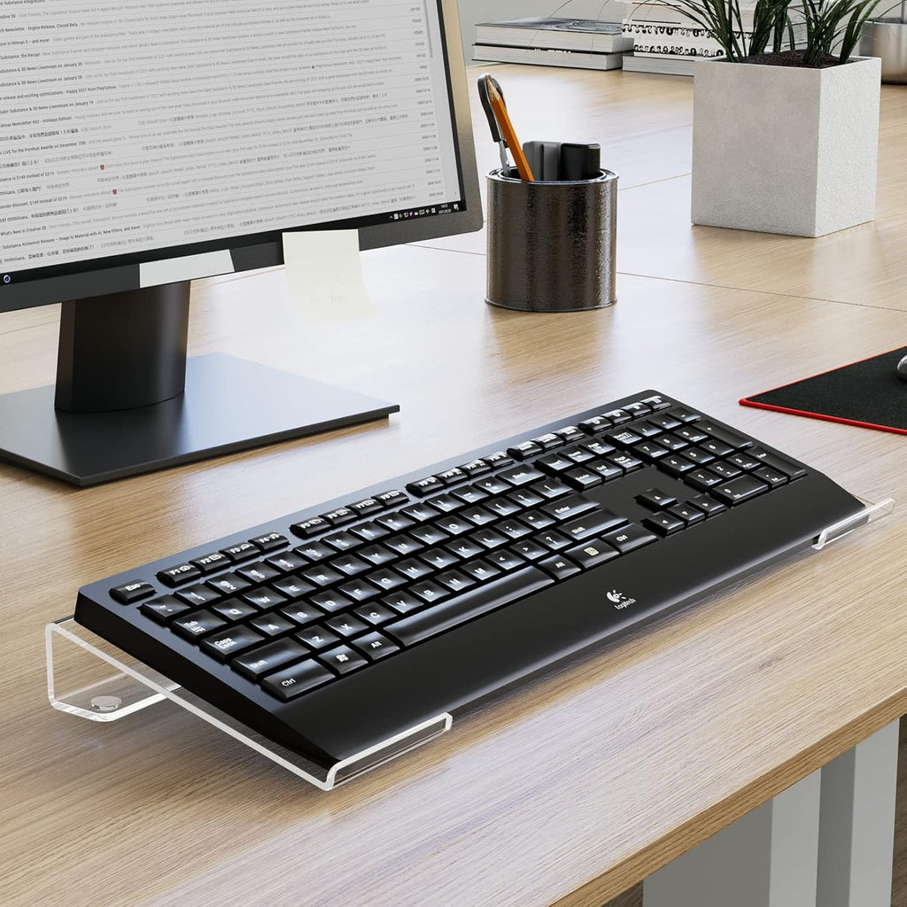 Clear Acrylic Adjustable Keyboard Stand S968