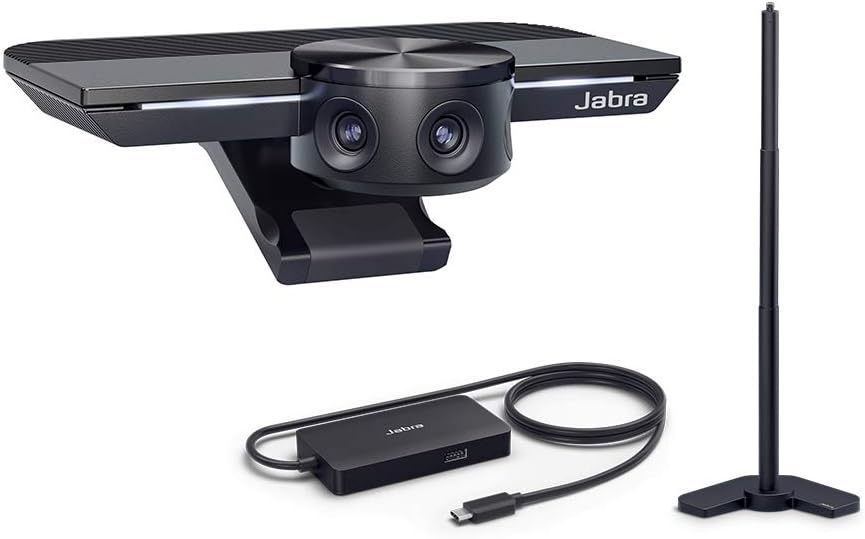 Jabra PanaCast with Jabra Speak 710 MS Wireless Bluetooth Speaker and Jabra PanaCast USB Hub and Jabra PanaCast Wall Mount Bundle J425