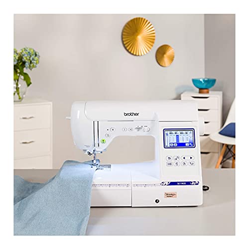 Computerized Sewing and Embroidery Machine, 138 Designs, 240 Built-in Stitches, 5" x 7" Hoop Area, 3.2" LCD Touchscreen Display, 8 Feet O242566
