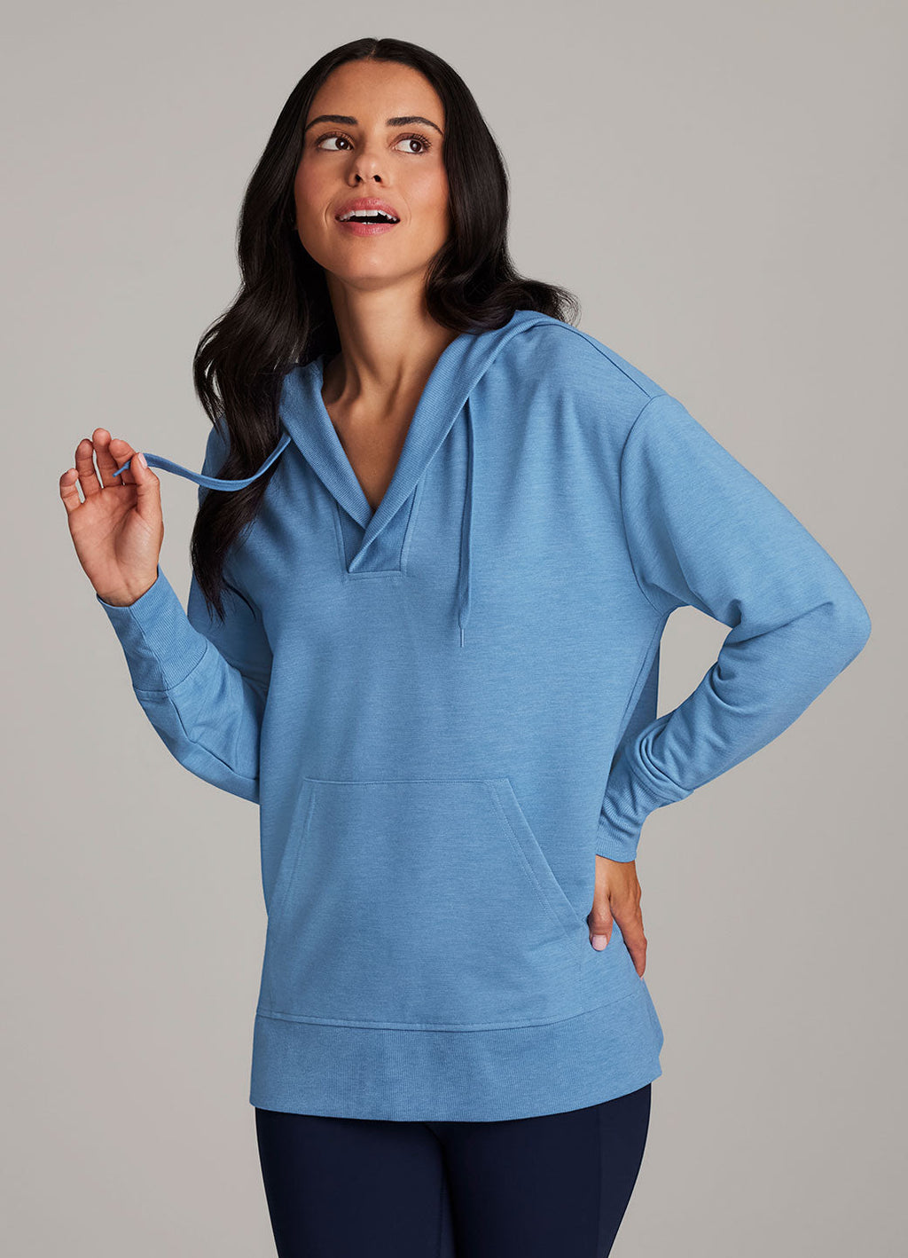 French Terry Hoodie Tunic