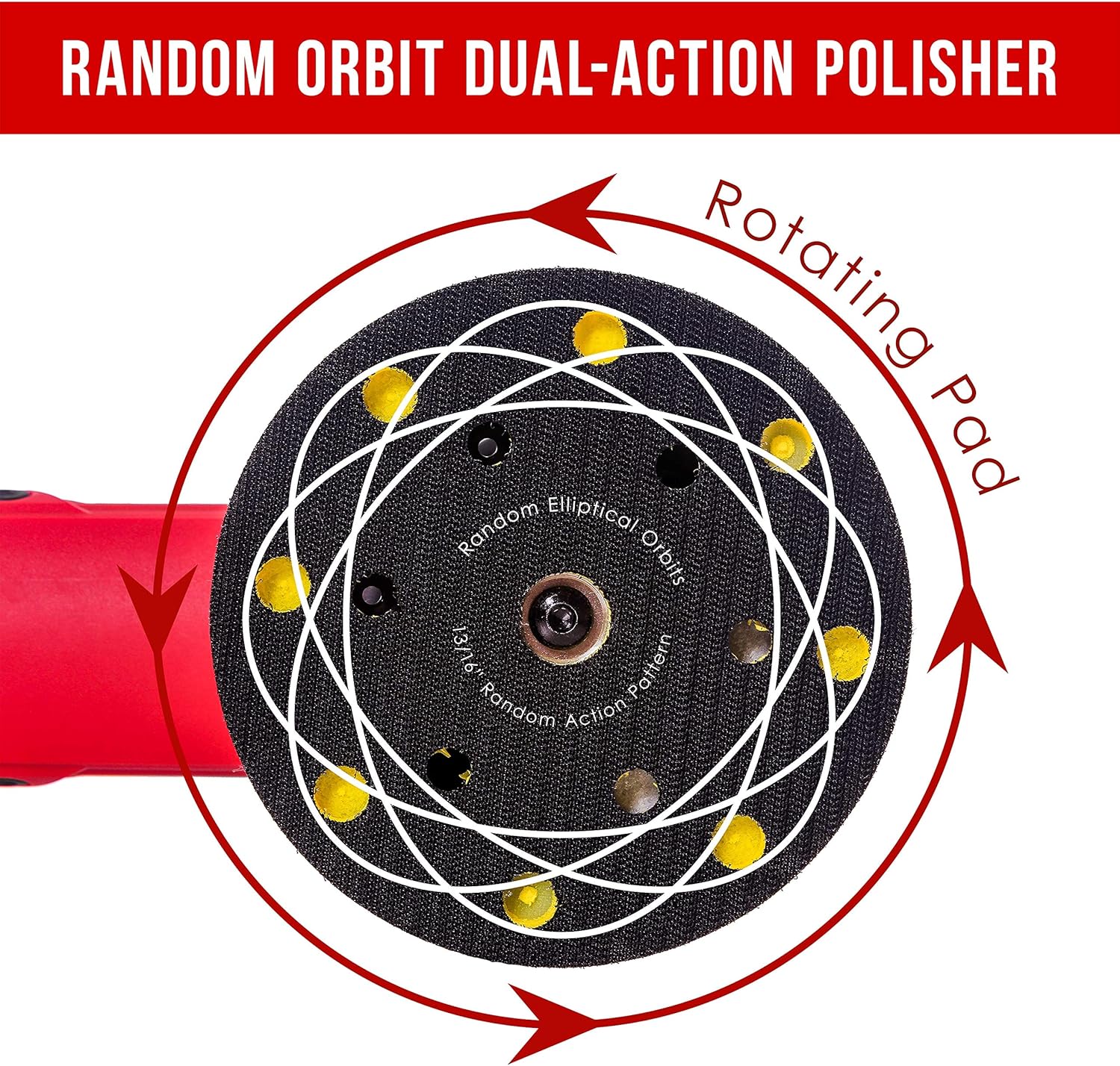 Heavy Duty 6 Variable Speed Random Orbit Dual-Action Polisher R35021