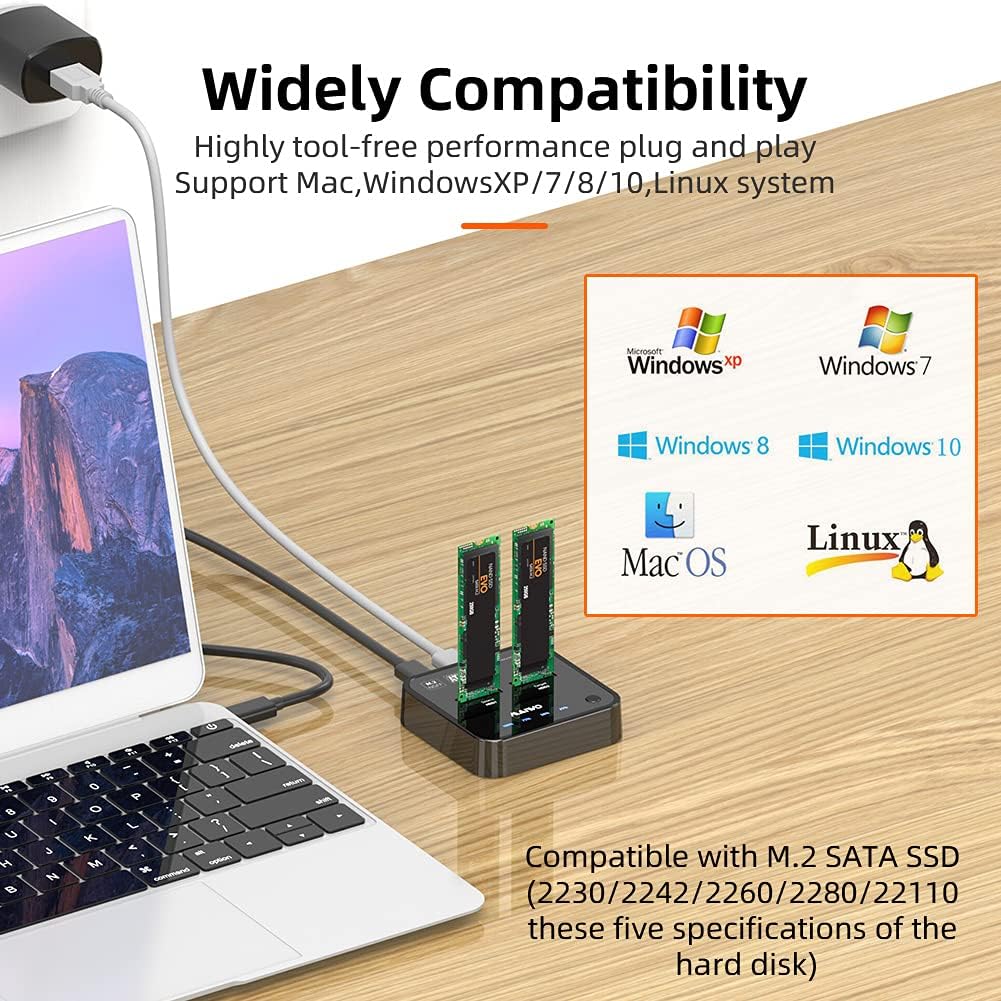 2 Bay M.2 SATA Docking Station U2630