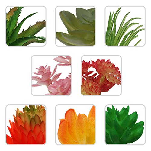 22pcs Green Artificial Succulents F216759