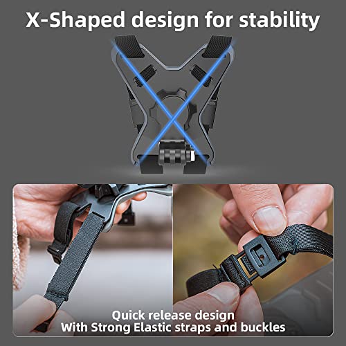 Motorcycle Helmet Chin Strap Mount with Phone Clip A4699