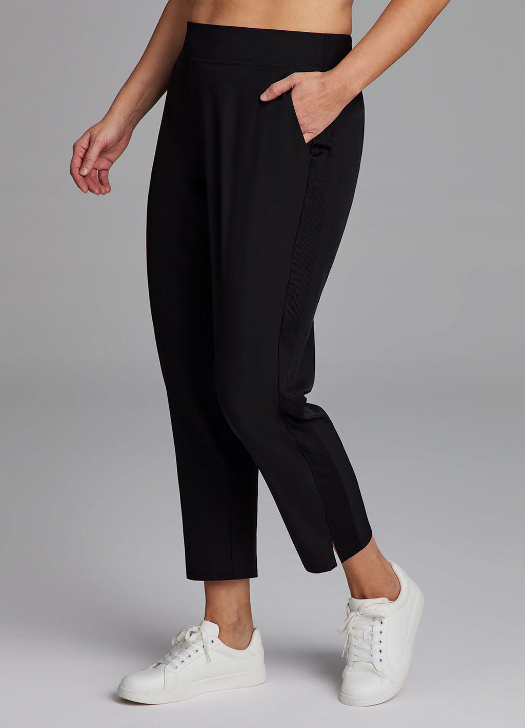 Plus City Stretch Ribbed Ankle Pant