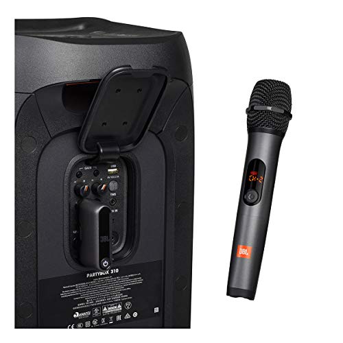 Black Wireless Two Microphone System with Dual-Channel Receiver F1576
