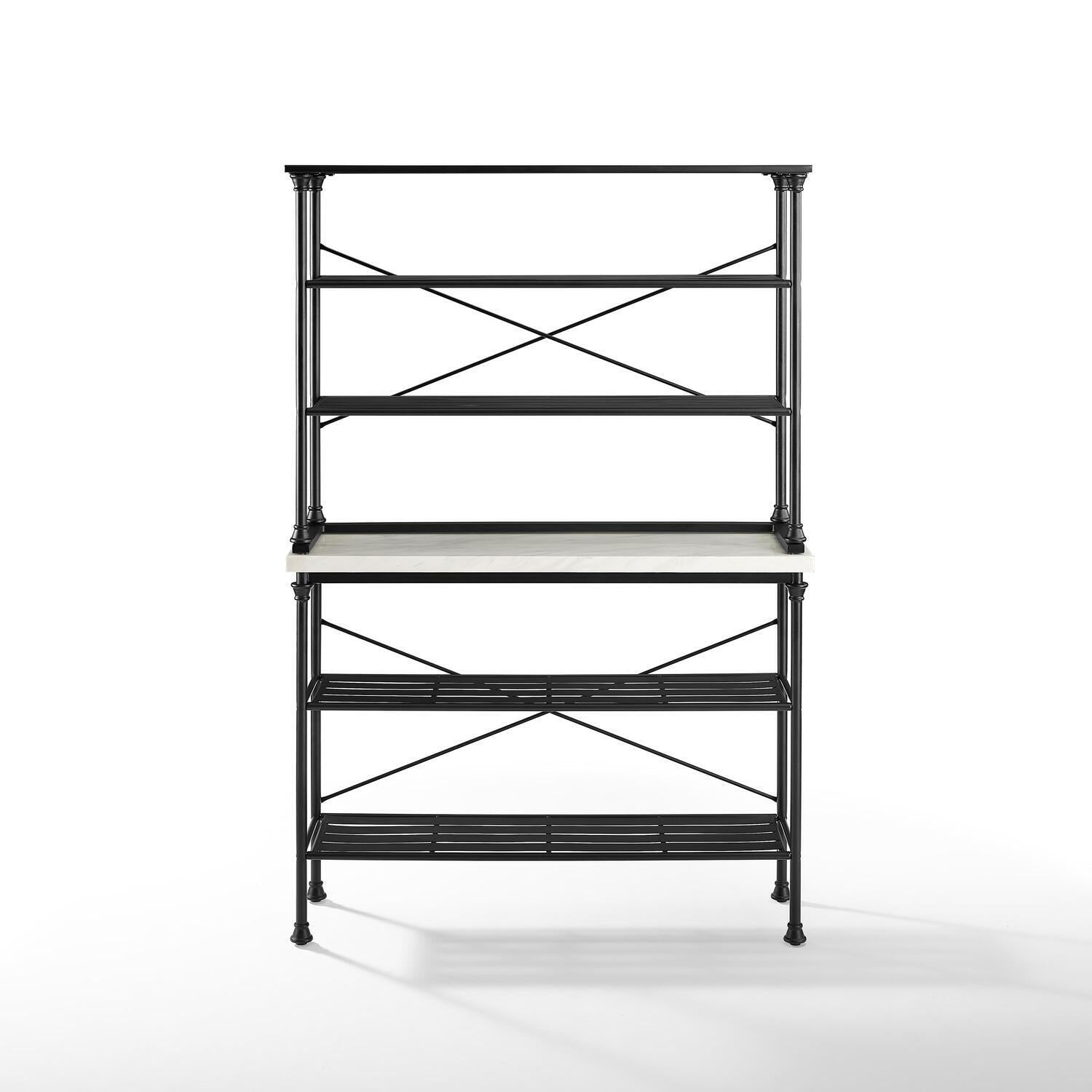 Matte Black Baker's Rack Y48855