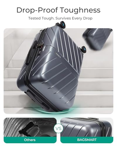 Black 20 inch Polycarbonate Hardside Carry On Luggage N143135