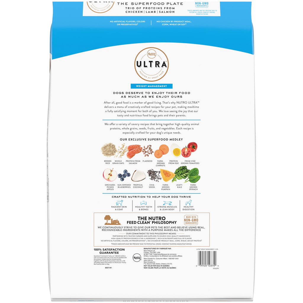 15 Lb. Bag High Protein Natural Dry Dog Food V259960