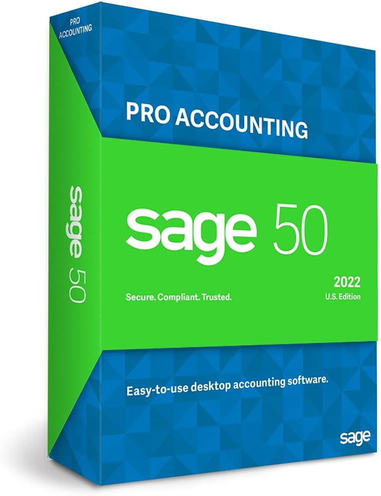 Sage 50 Pro Accounting 2022 Accounting Software O8564