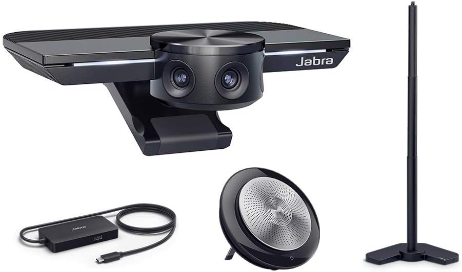 Jabra PanaCast with Jabra Speak 710 MS Wireless Bluetooth Speaker and Jabra PanaCast USB Hub and Jabra PanaCast Wall Mount Bundle J425