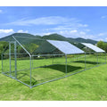Large Chicken Run Coop 10x26ft Metal Hen House Poultry Cage M5459