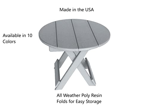 22" Diameter Poly Folding Side Table G50310