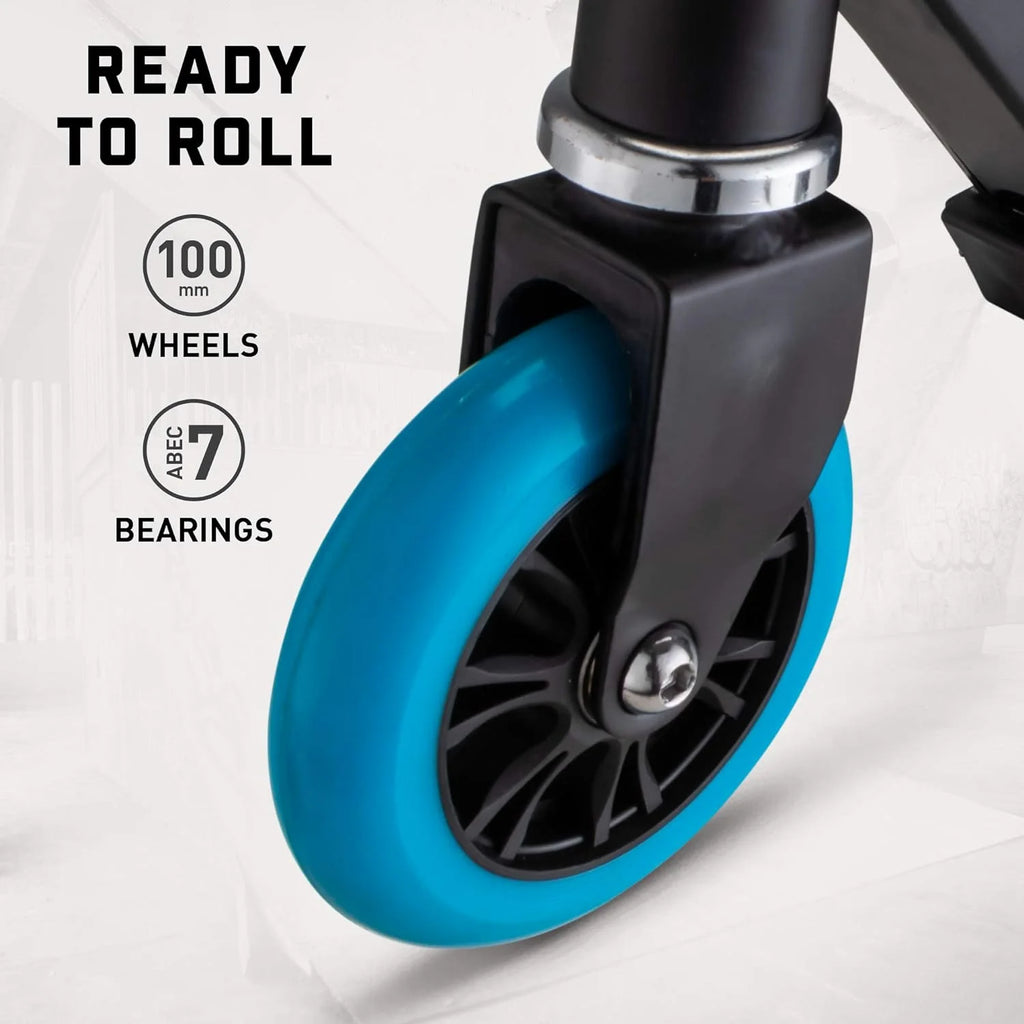 Black/Blue Youth Folding Kick Scooter K618