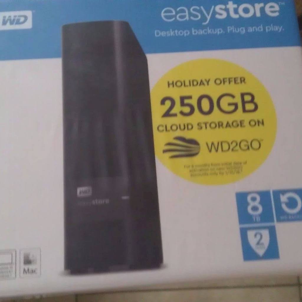 8TB External USB 3.0 Hard Drive Black G895