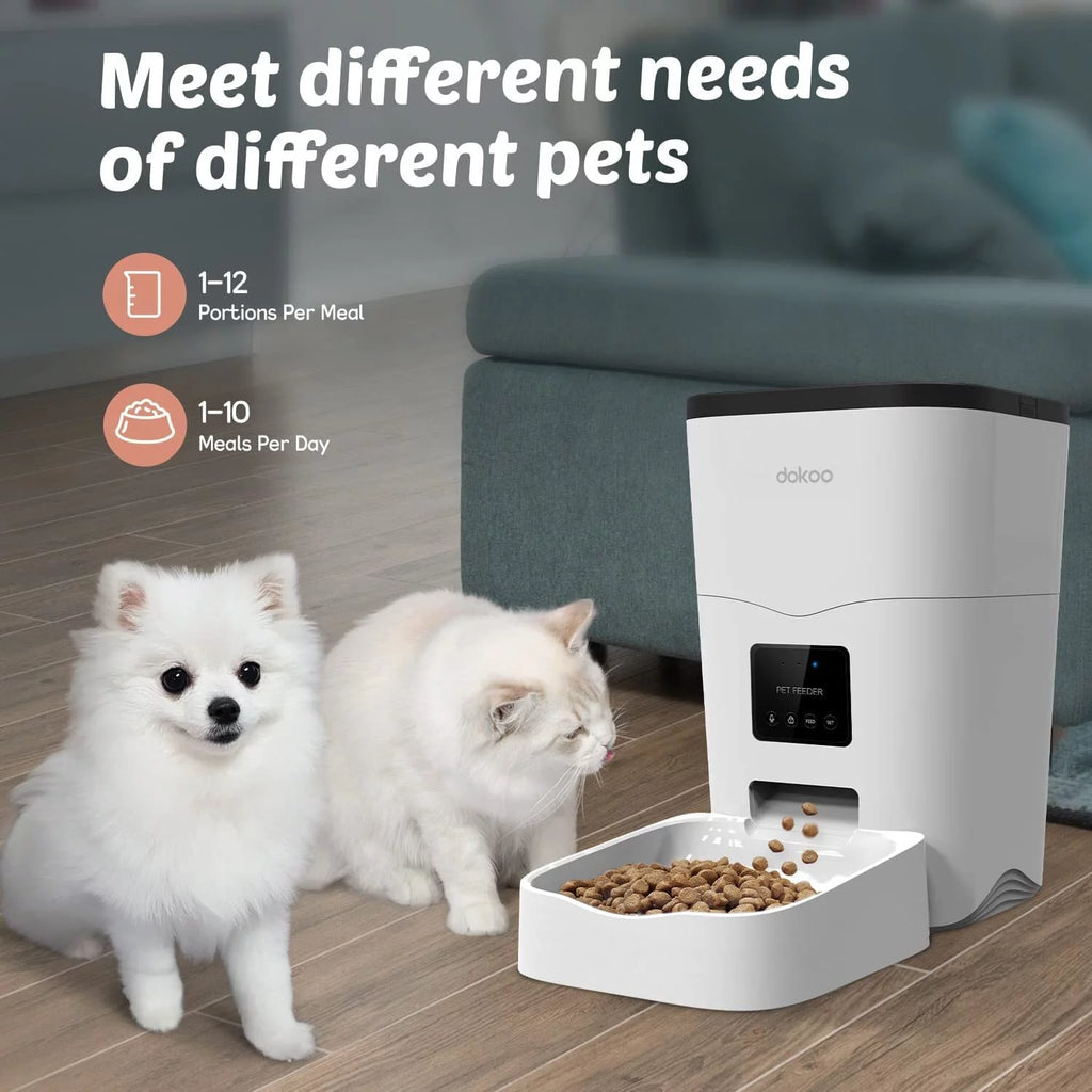 Automatic Cat Feeder, 3L, Wi-Fi Enabled, 1-10 Meals per Day, 10S Voice Recorder Q569