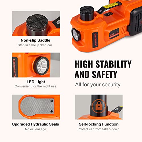5 Ton Hydraulic Electric Car Jack with LED Light N999289