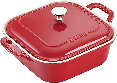 Cherry Ceramics Square Covered Baking Dish, 9x9-inch W286140