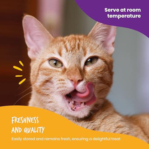 Cat Treats Variety Pack Lickable Puree 48ct Salmon Tuna Chicken Grain-Free Taurine-Enriched M7700