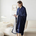 Heated Flannel Electric Blanket, Dark Grey, 50"×60" J519