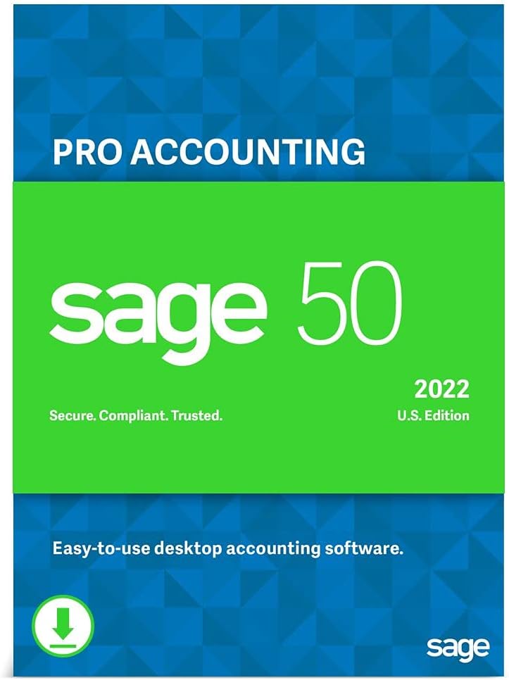 Sage 50 Pro Accounting 2022 Accounting Software O8564