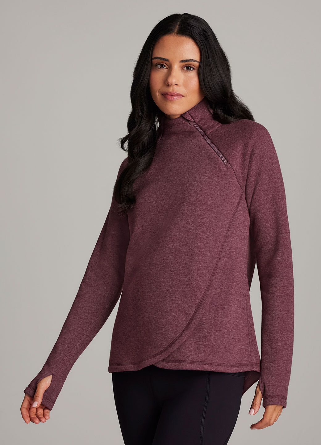Ready To Roll Fleece Mock Neck Pullover