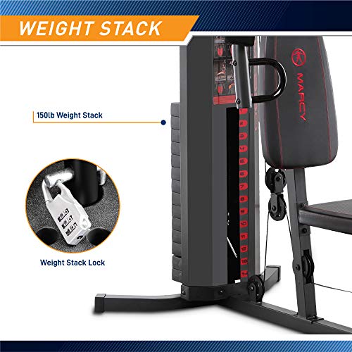 Steel Home Gym 150lb Weight Stack Machine C187