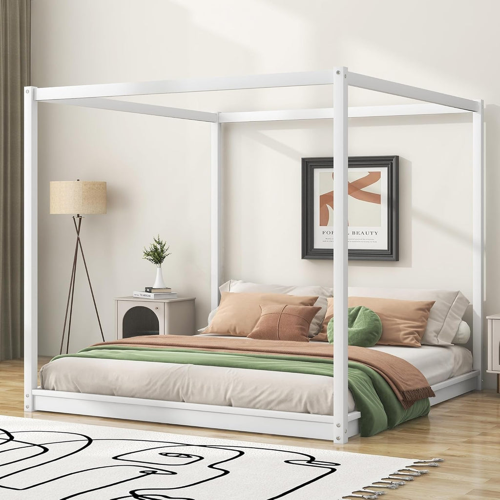 White Pine Wood Canopy Platform Bed Support Legs R7721