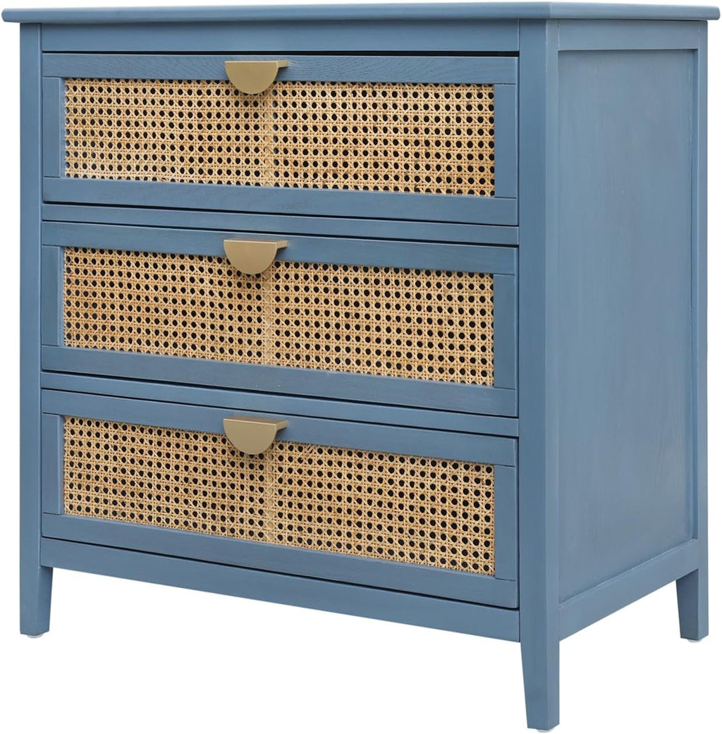 Natural Rattan 3 Drawer Cabinet N60755