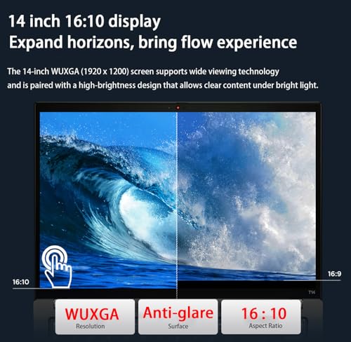 14" FHD+ Touchscreen Business Laptop with 16GB RAM, 1TB SSD, Backlit, Fingerprint, 1080p Webcam, Wi-Fi 6E, Win 11 Pro J322412