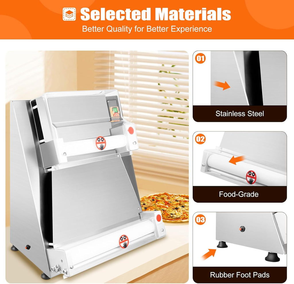 370W Electric Pizza Dough Roller Machine Z737940