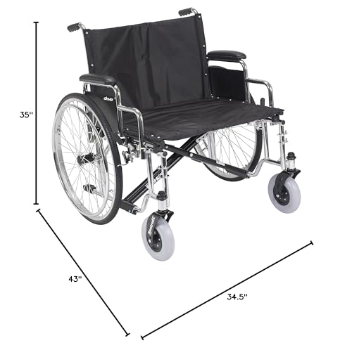 Black 30 Extra Wide Wheelchair Q687563
