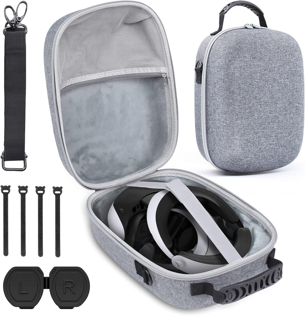 Hard Carrying Case Bag for PlayStation VR2 Gaming Headset and Touch Controllers Accessories L214